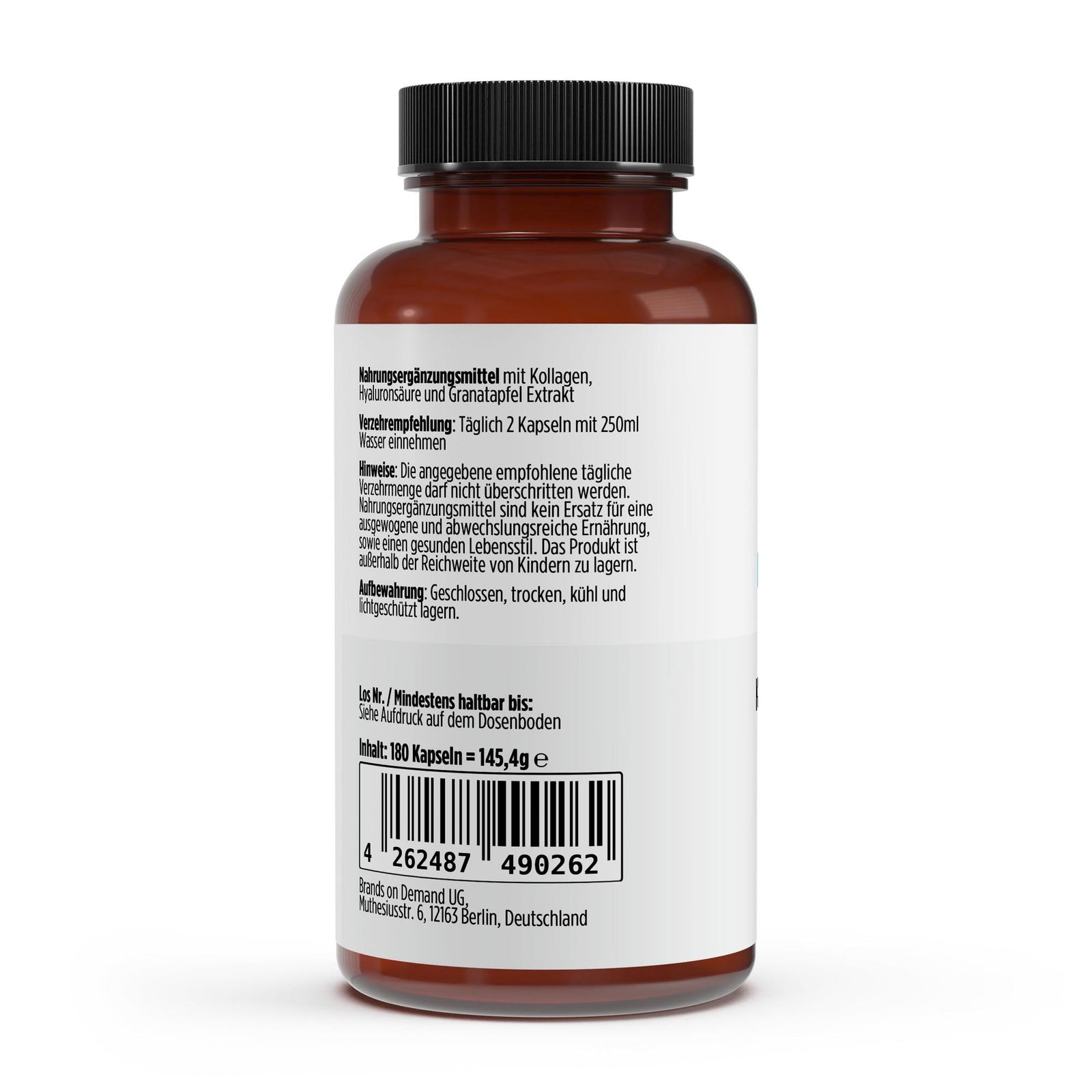 Premium Kollagenhydrolysat PLUS (3000-5000 DA ) - 180 Kapseln