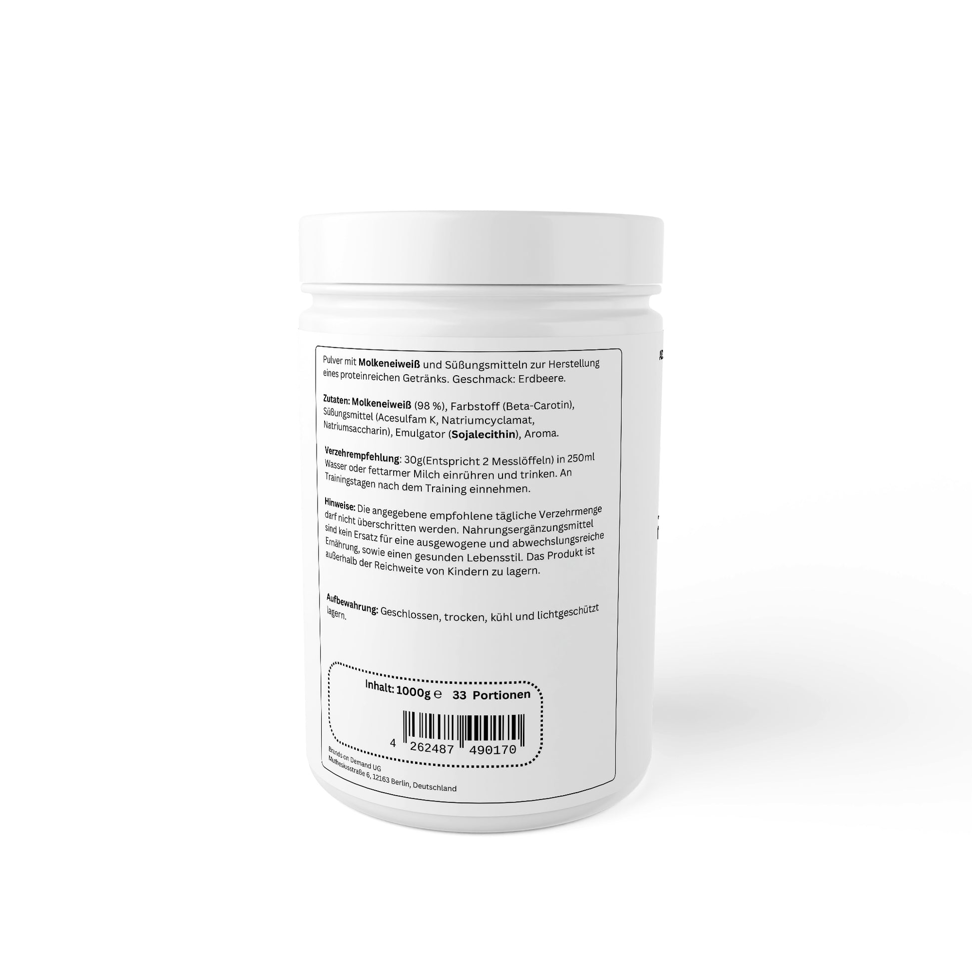 Premium Whey - Erdbeere - Meine-Nahrungsergaenzung.de